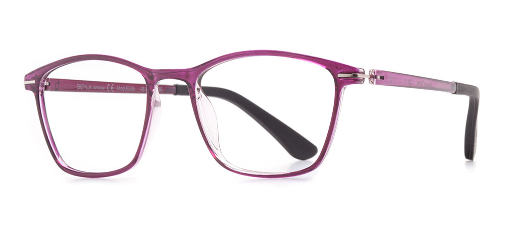 BENX FANTASIA Eyeglasses Teenage Woman Rectangular Full-Rimmed Grilamid (TR90) Unfiltered BXTR90 6008-C11